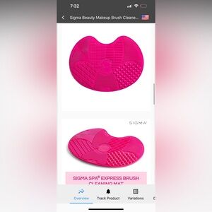 Sigma Beauty makeup brush cleaner mat